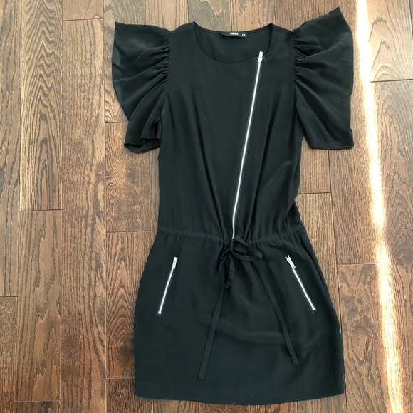 Oasis Dresses & Skirts - Asos Oasis Black Silk Zipper Dress With Pockets-XS